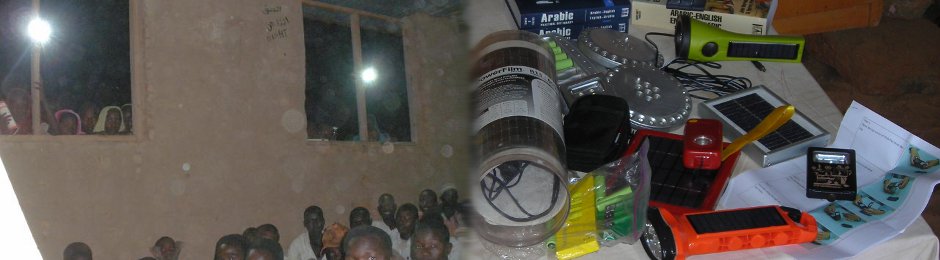 Testing solar-rechargeable lights so refugee women can attend nighttime 